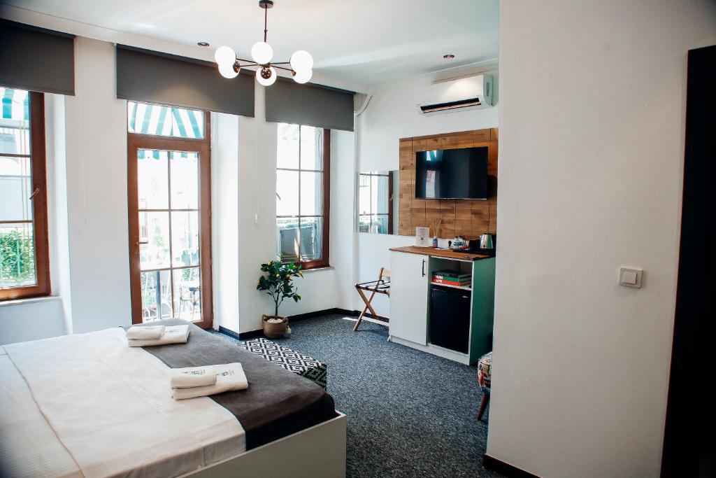 Kuchyň nebo kuchyňský kout v ubytování Istiklal Street Taksim House Yamalya Hotel