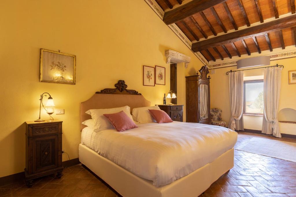 Postel nebo postele na pokoji v ubytování Agriturismo Pometti - Villa Boscarello
