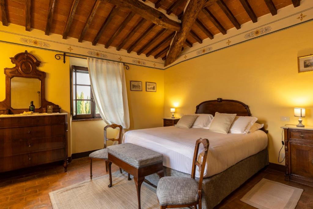 Postel nebo postele na pokoji v ubytování Agriturismo Pometti - Villa Boscarello