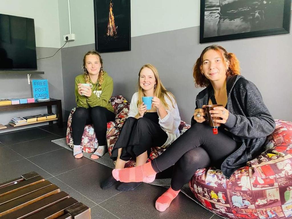 TV a/nebo společenská místnost v ubytování BRICKS Cameron Hostel