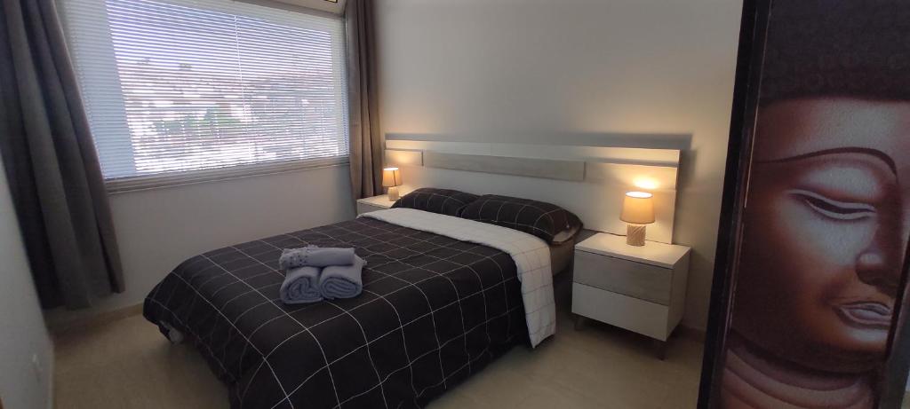 Ένα ή περισσότερα κρεβάτια σε δωμάτιο στο El balcón del Duero