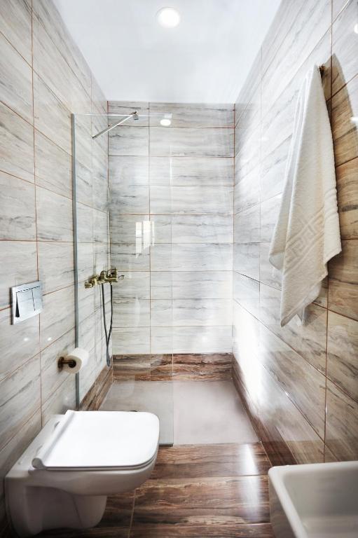 Koupelna v ubytování Casa Perla Suites