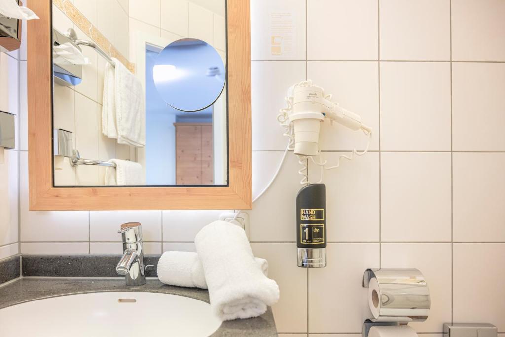 Koupelna v ubytování Hotel Eder