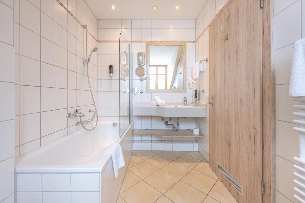 Koupelna v ubytování Hotel Eder