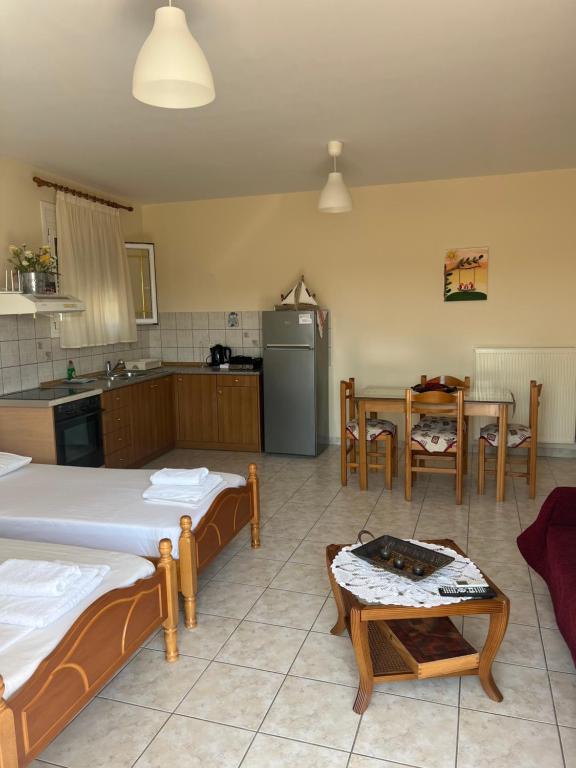 Kuchyň nebo kuchyňský kout v ubytování Alexandra' s Apartments
