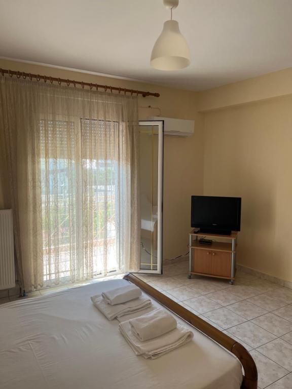 TV a/nebo společenská místnost v ubytování Alexandra' s Apartments