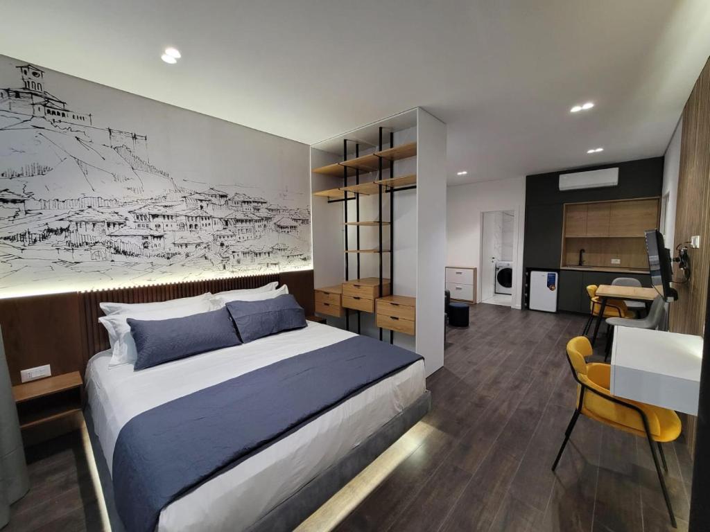 Kuchyň nebo kuchyňský kout v ubytování Jani Studio Apartments