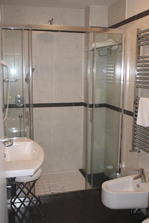 Koupelna v ubytování Hotel Eridano