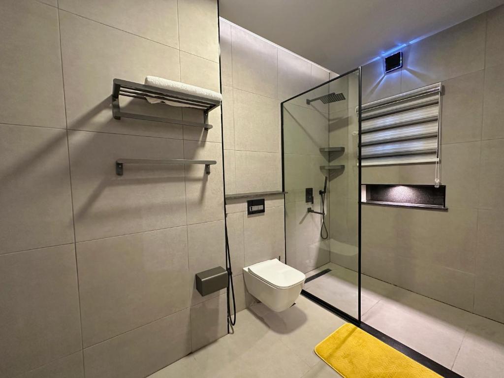 Koupelna v ubytování Qlets Privé