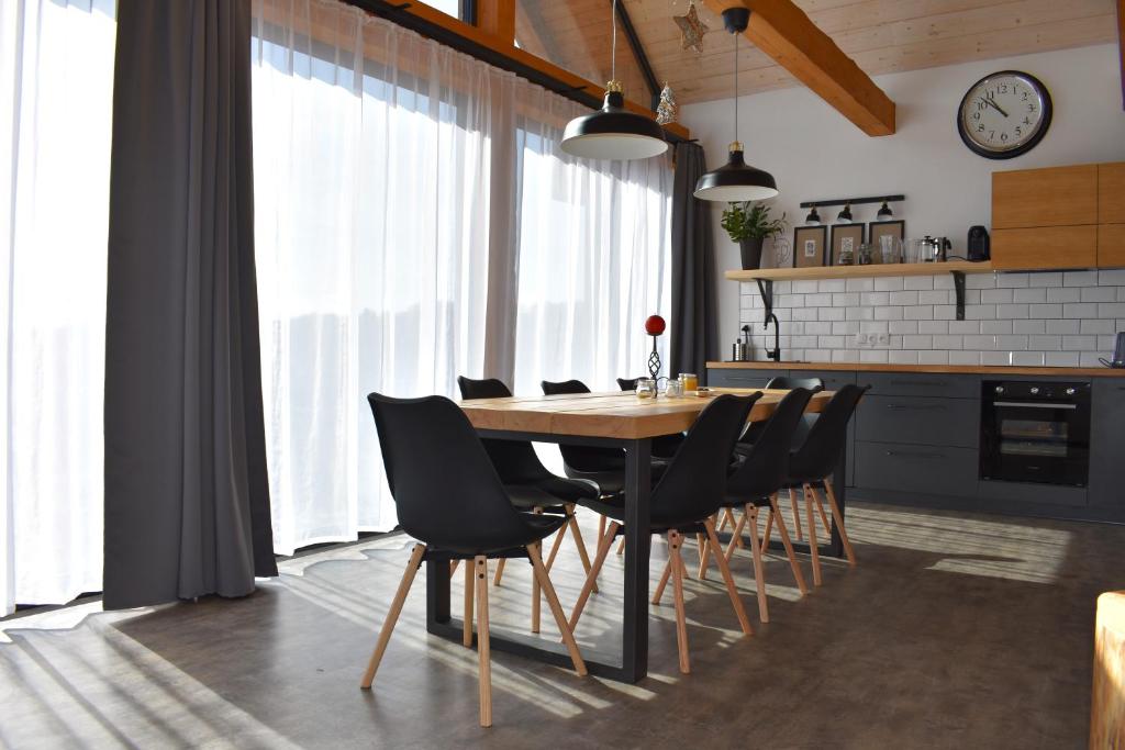 Kuchyň nebo kuchyňský kout v ubytování Apartmány Na Smrčku