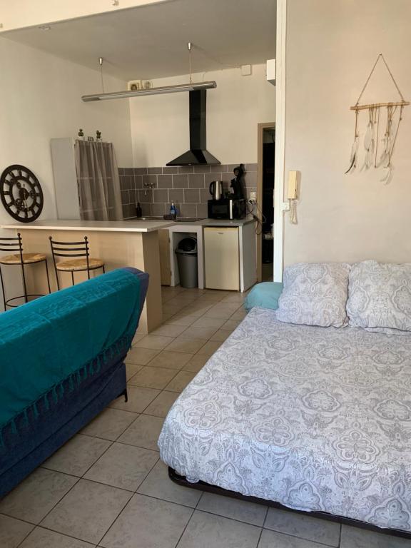 Η κουζίνα ή μικρή κουζίνα στο Studio en plein centre