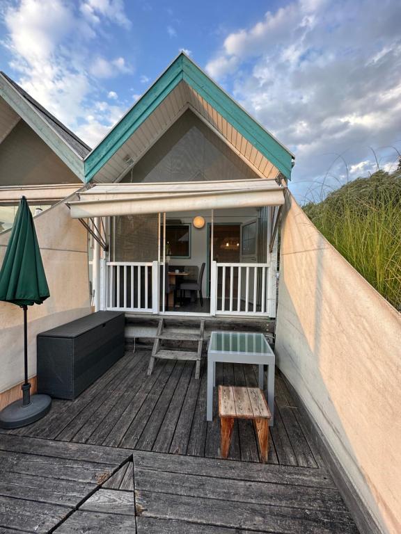 Balkón nebo terasa v ubytování Haus am See