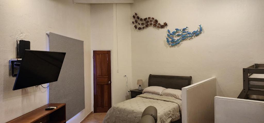 Postel nebo postele na pokoji v ubytování Casa Yorba