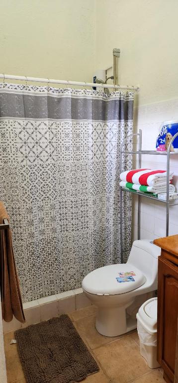 Koupelna v ubytování Casa Yorba