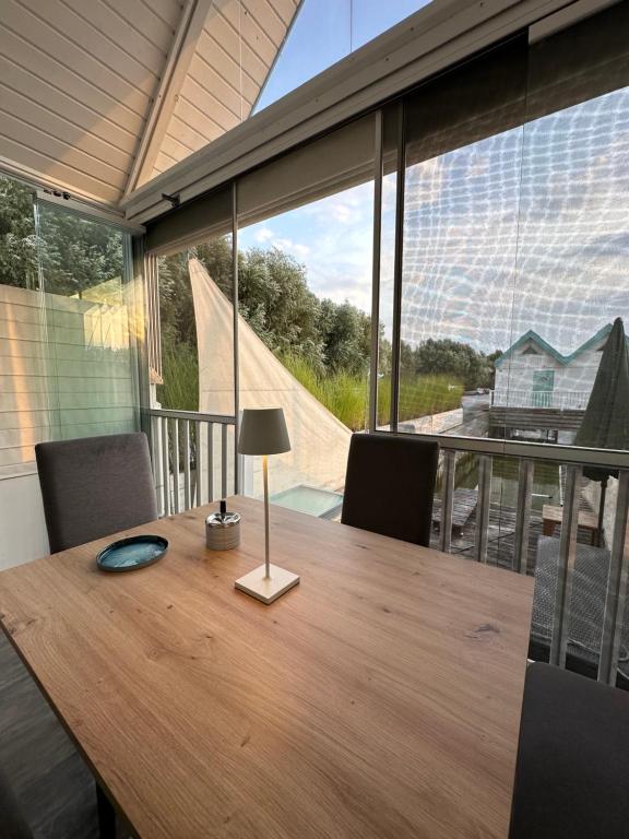 Balkón nebo terasa v ubytování Haus am See