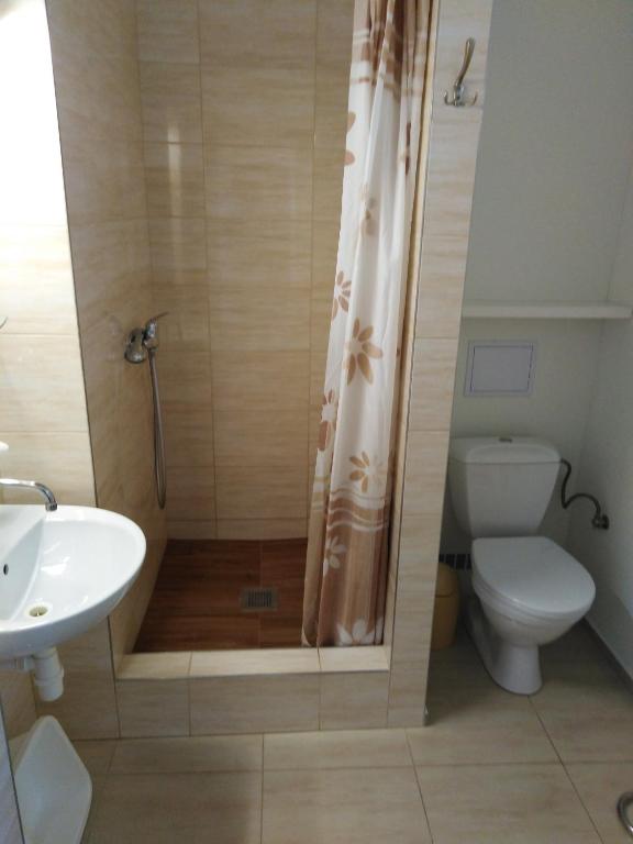 Koupelna v ubytování Privát Sulamit