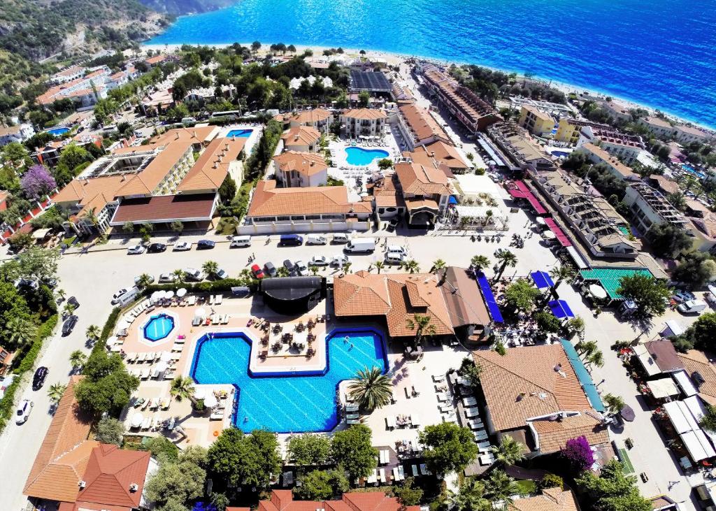 an aerial view of a resort near the ocean at Sundia By Liberty Oludeniz in Oludeniz