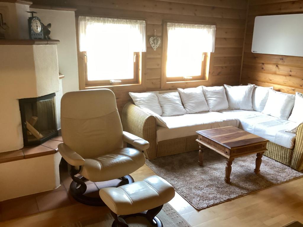 Posezení v ubytování Chalet Spessart