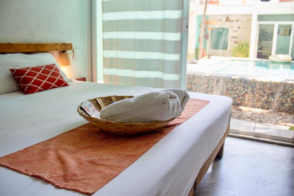 Letto o letti in una camera di Casa Daikiri