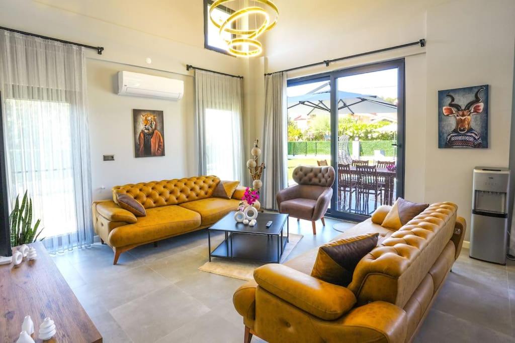 Posezení v ubytování Dalyan Villa Alba
