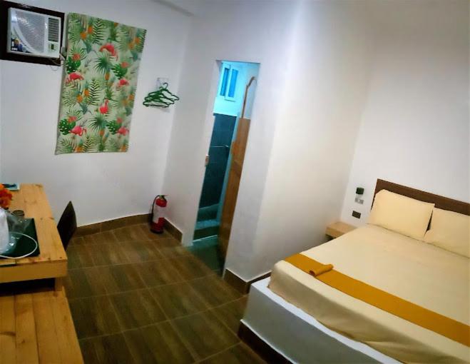 Habitación con 1 dormitorio con cama y escritorio. en BBoutique Hotel en Lapu Lapu City