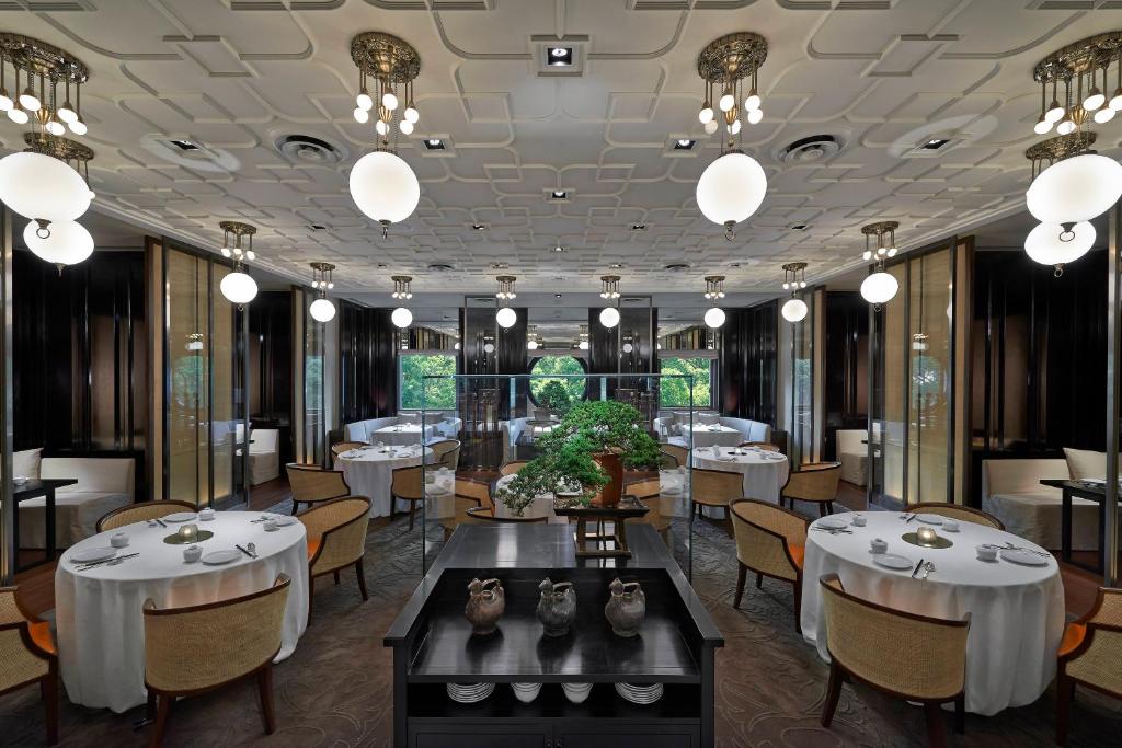 台北文華東方酒店餐廳或用餐的地方