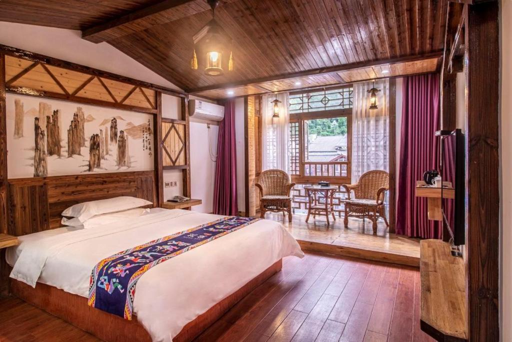 Postel nebo postele na pokoji v ubytování Mountain View Guesthouse