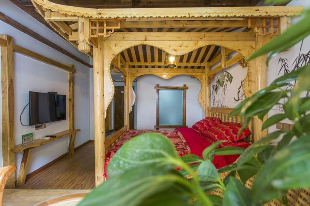 TV a/nebo společenská místnost v ubytování Mountain View Guesthouse