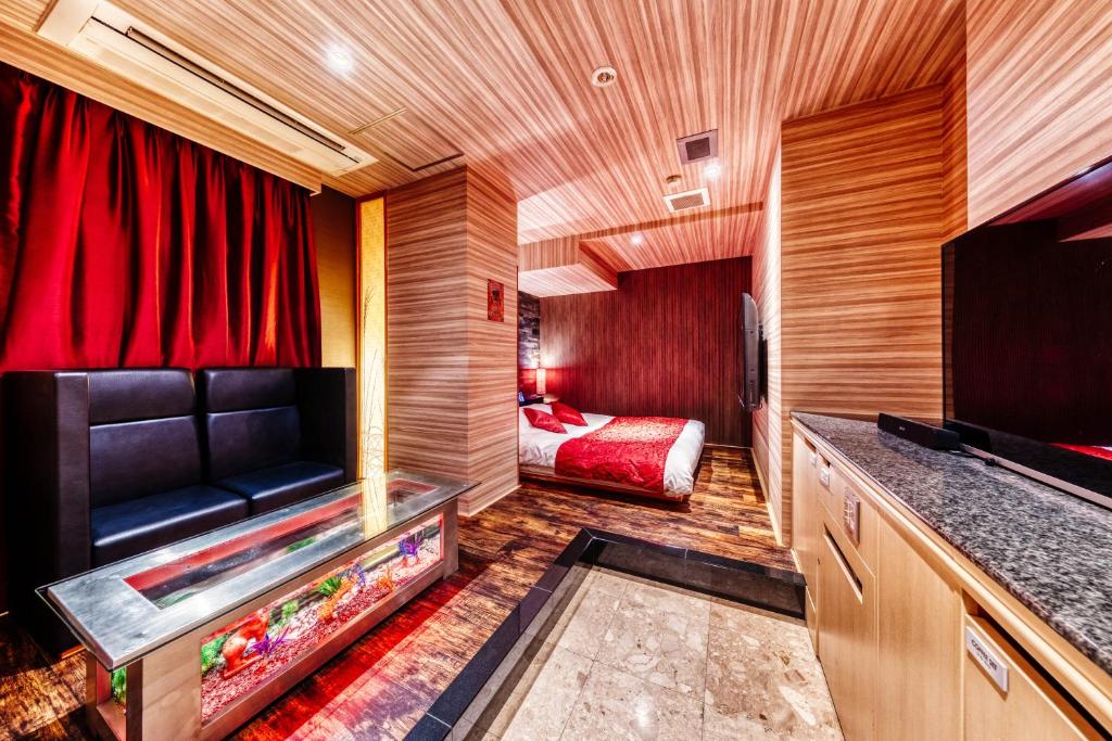 TV a/nebo společenská místnost v ubytování Hotel Atlantis Machida -Adult Only