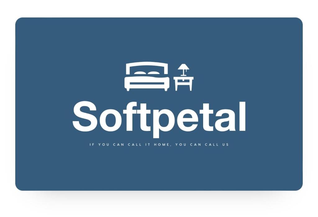 a logo for a software company with a bed at Soft petal in Pretoria