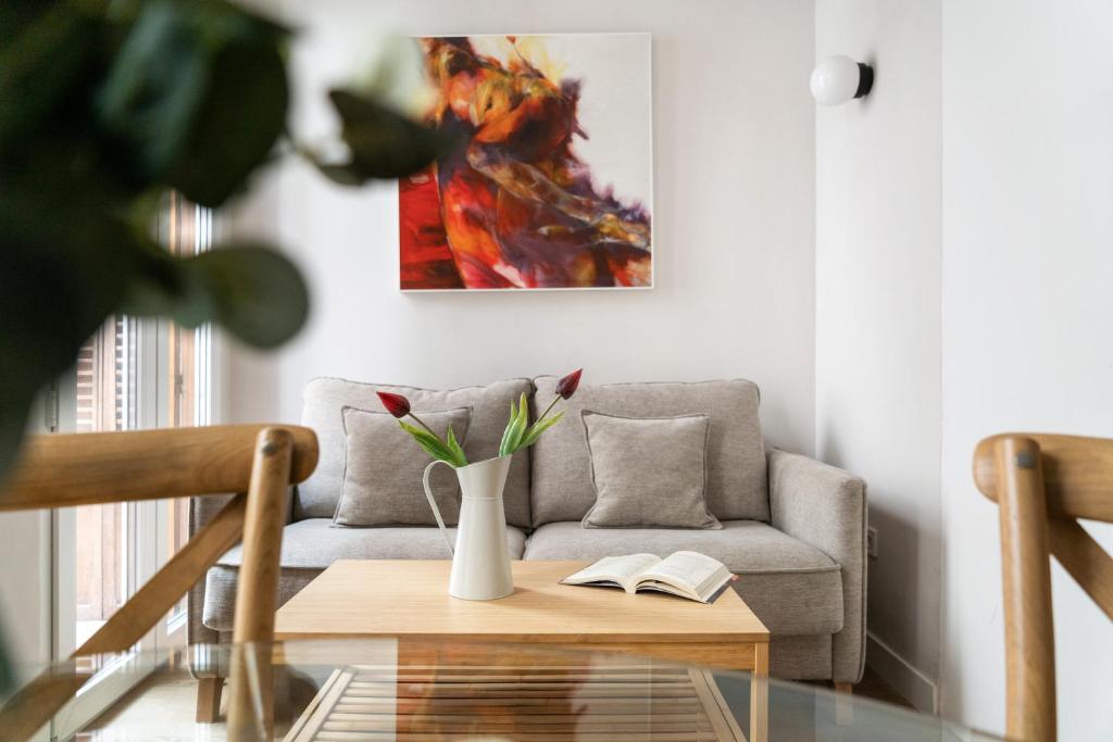 Χώρος καθιστικού στο Room Canalejas