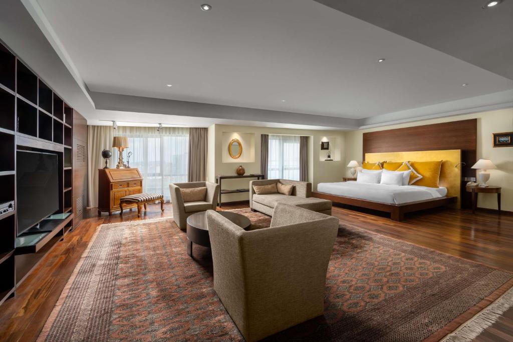 Postel nebo postele na pokoji v ubytování Radisson Blu Hotel Bucharest