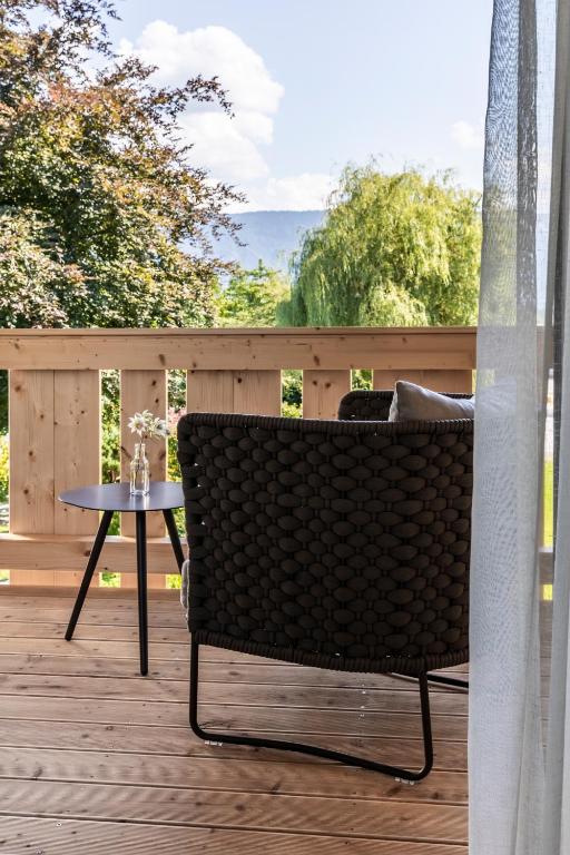 Balkón nebo terasa v ubytování Alpenhof Murnau
