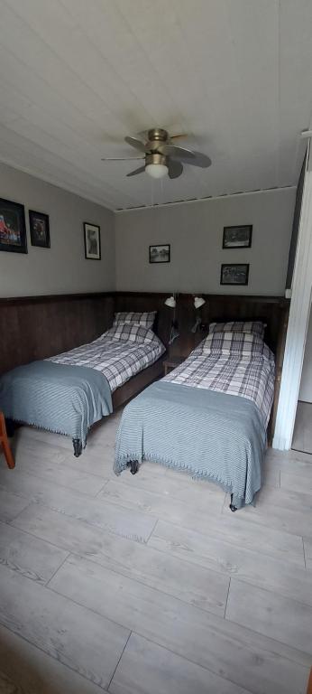 Posteľ alebo postele v izbe v ubytovaní Chambre d'hotes le cycliste
