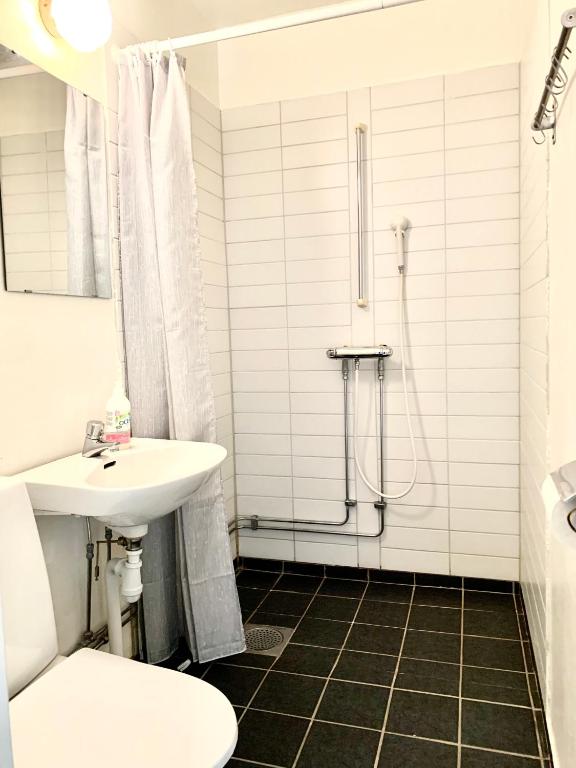 Koupelna v ubytování Tornedalens B&B