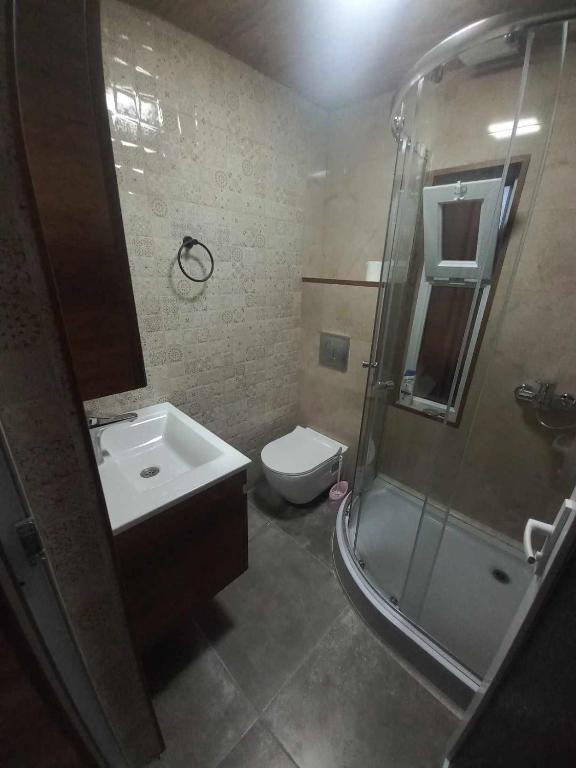 Koupelna v ubytování Pasa house