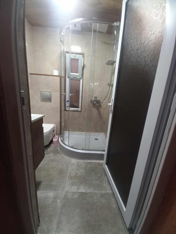 Koupelna v ubytování Pasa house