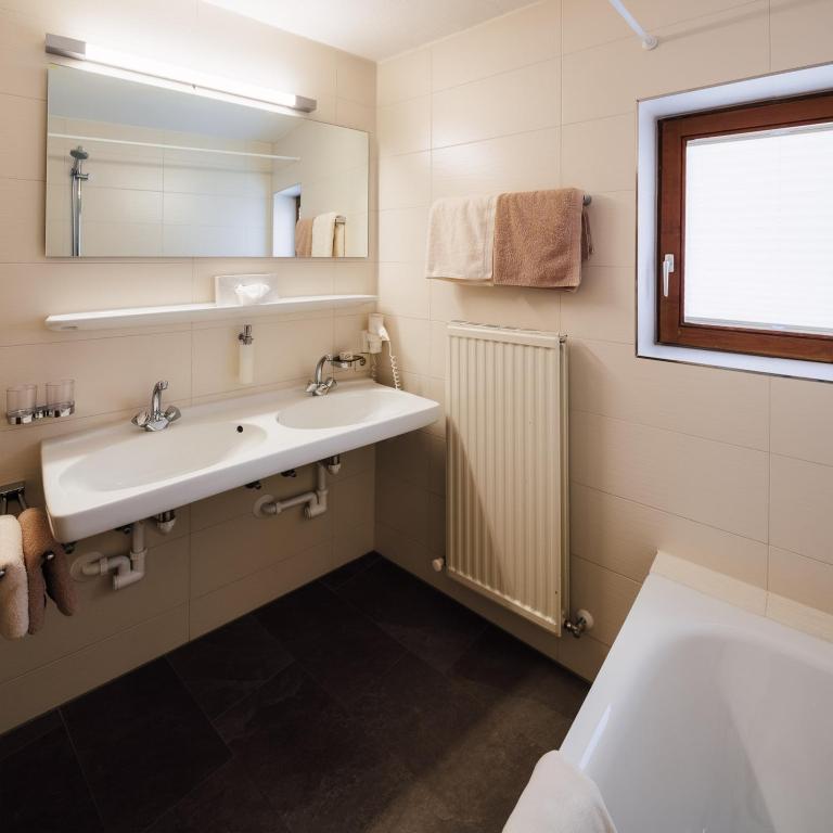 Koupelna v ubytování Hotel Komperdell