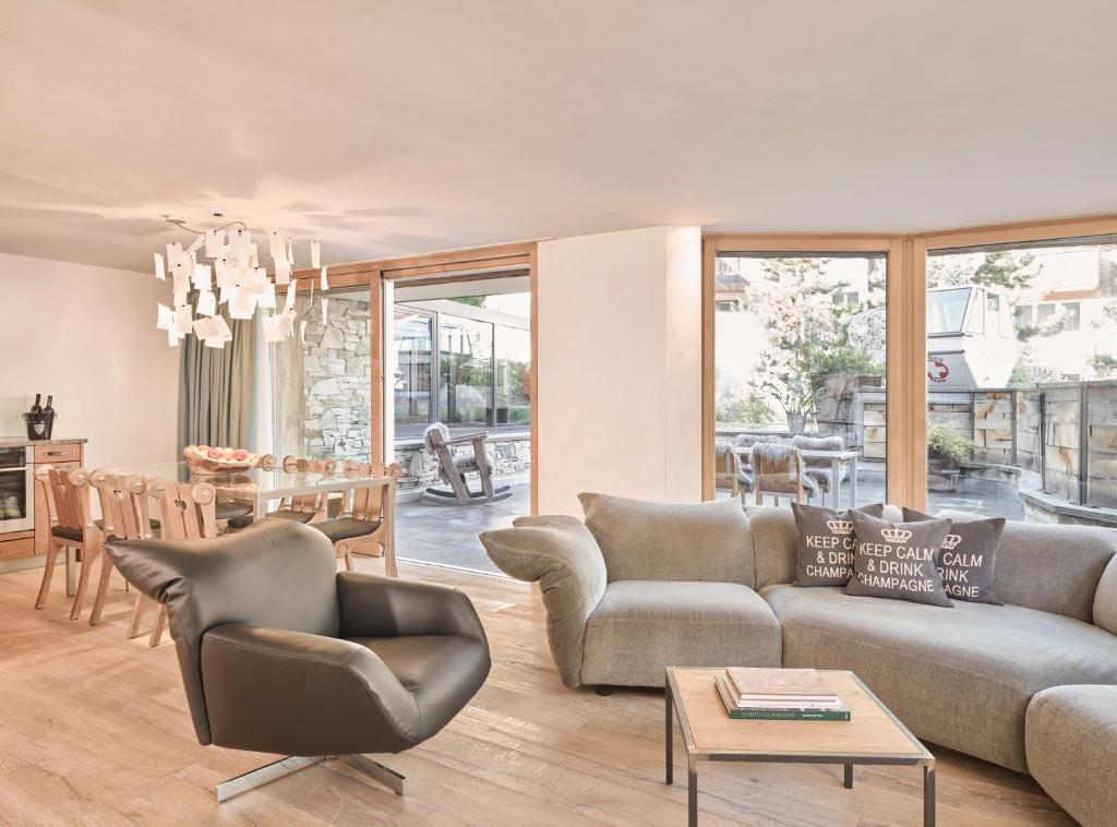 Posezení v ubytování Firefly Luxury Suites