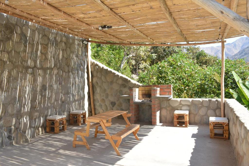 Balkón nebo terasa v ubytování Jalara Lunahuaná Hotel