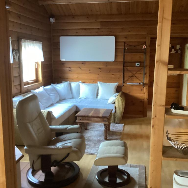 Posezení v ubytování Chalet Spessart