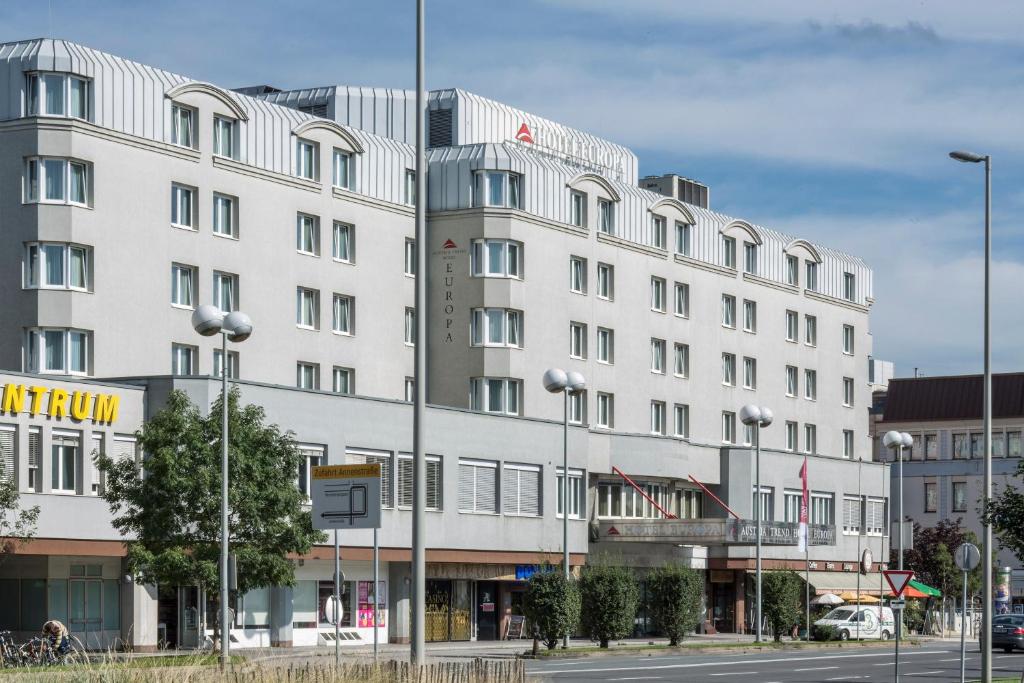 El edificio en el que está el hotel