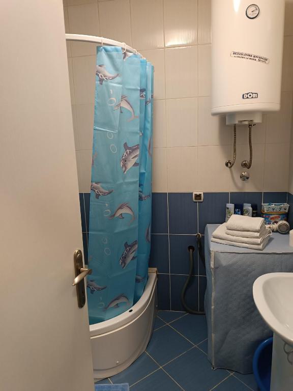 Koupelna v ubytování Apartman Mima