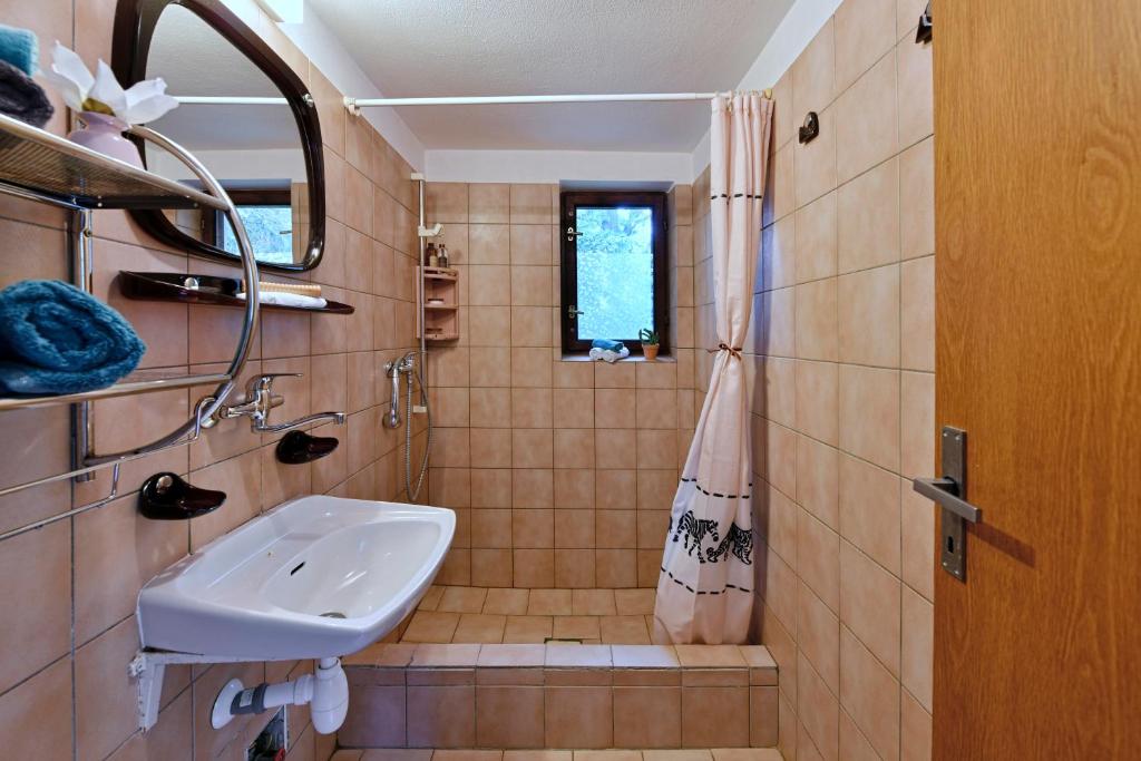 Koupelna v ubytování Apartmány orlík