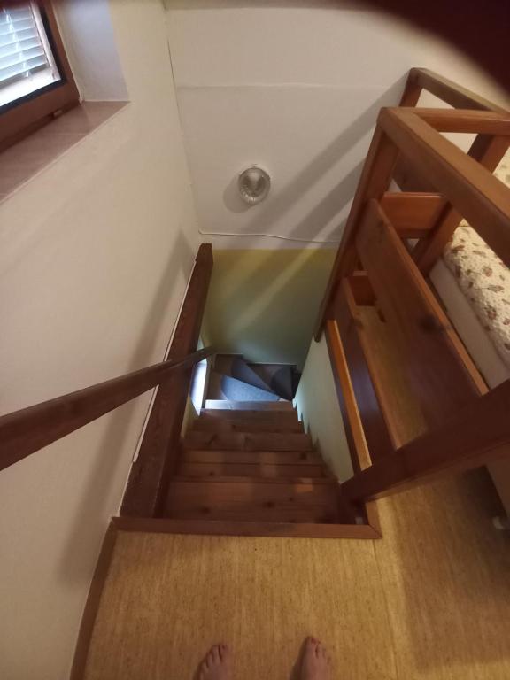 Palanda nebo palandy na pokoji v ubytování Penzion Nechorka