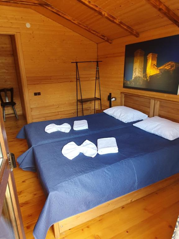Postel nebo postele na pokoji v ubytování Villa Dabderr Mestia