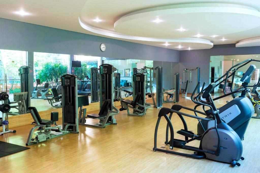 Fitness centrum a/nebo fitness zařízení v ubytování Hotel Villa Rossa