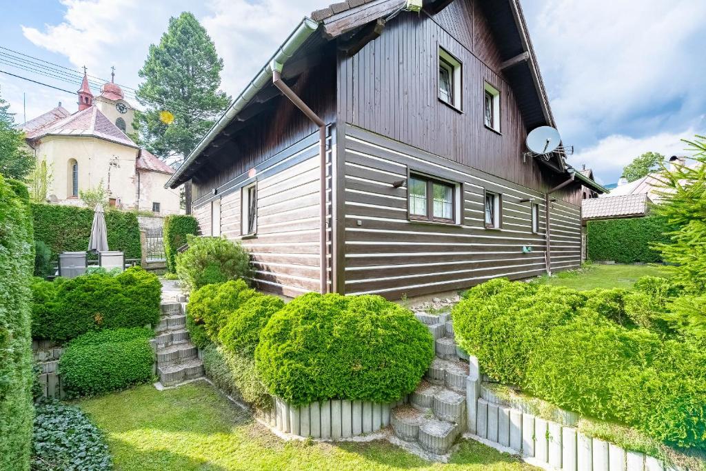 Ogród w obiekcie Vakantiehuis Cerny Dul 259