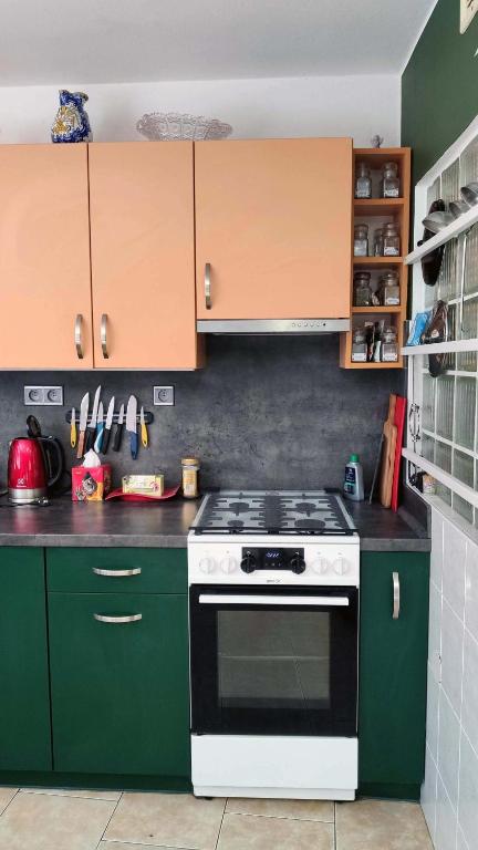 Kuchnia lub aneks kuchenny w obiekcie Apartmán Úlehla