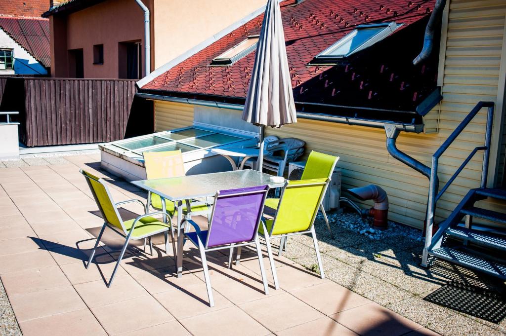 Siseõu või muu väliala majutusasutuses Apartmány Batelov